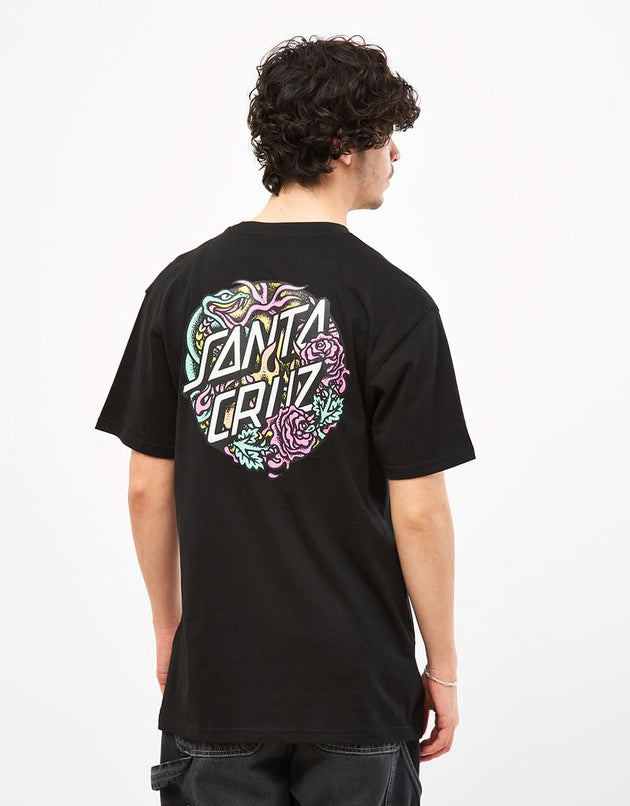 Santa Cruz Dressen Rose Crew Two T-Shirt – Schwarz