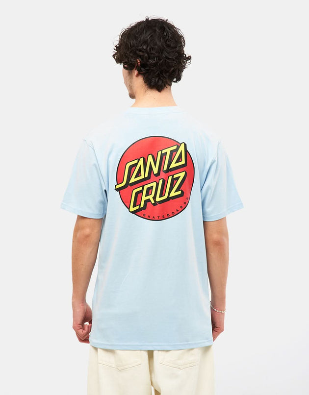 T-Shirt Santa Cruz Classic Dot Chest - Bleu Ciel