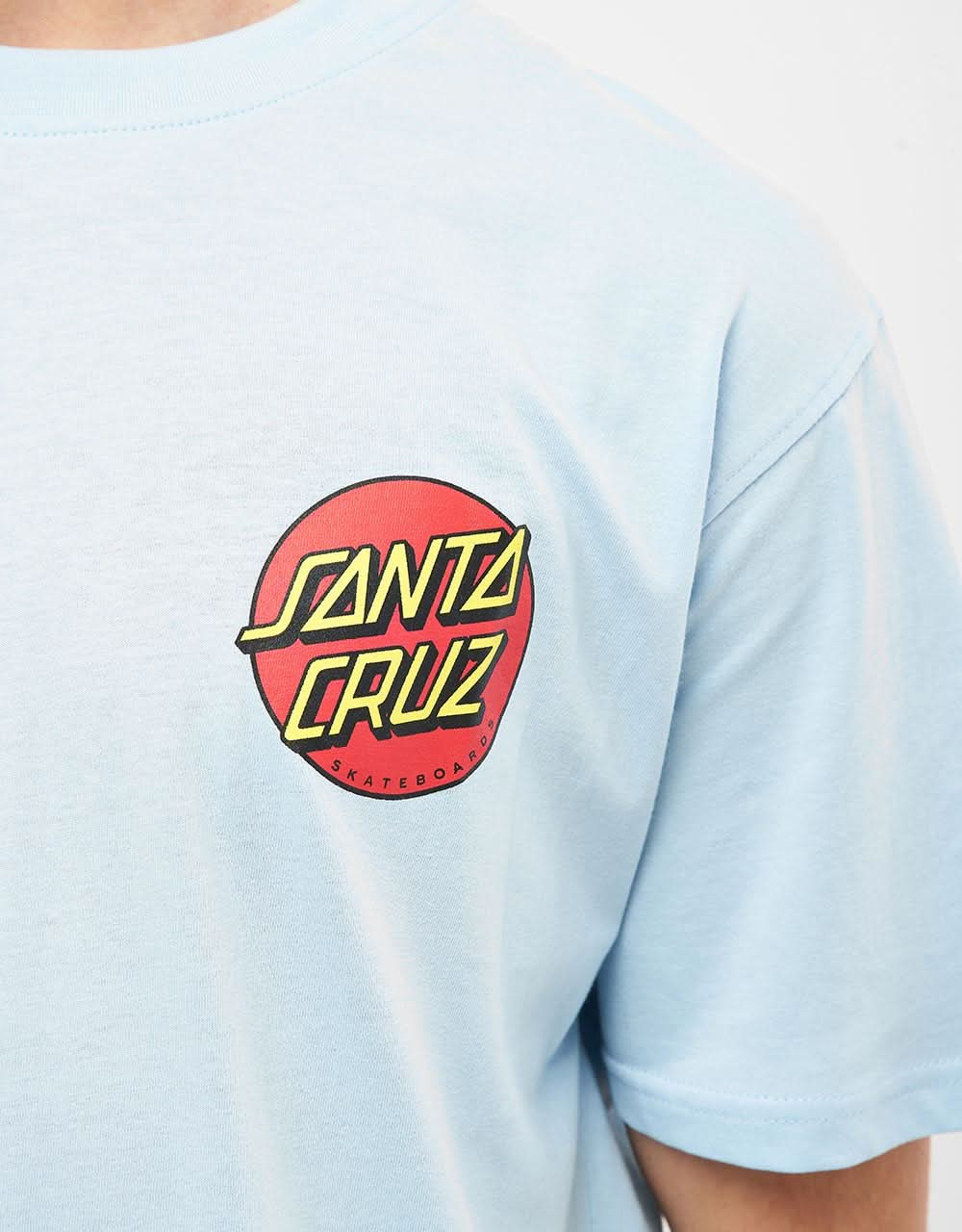 T-shirt Santa Cruz Classic Dot Chest - Blu cielo