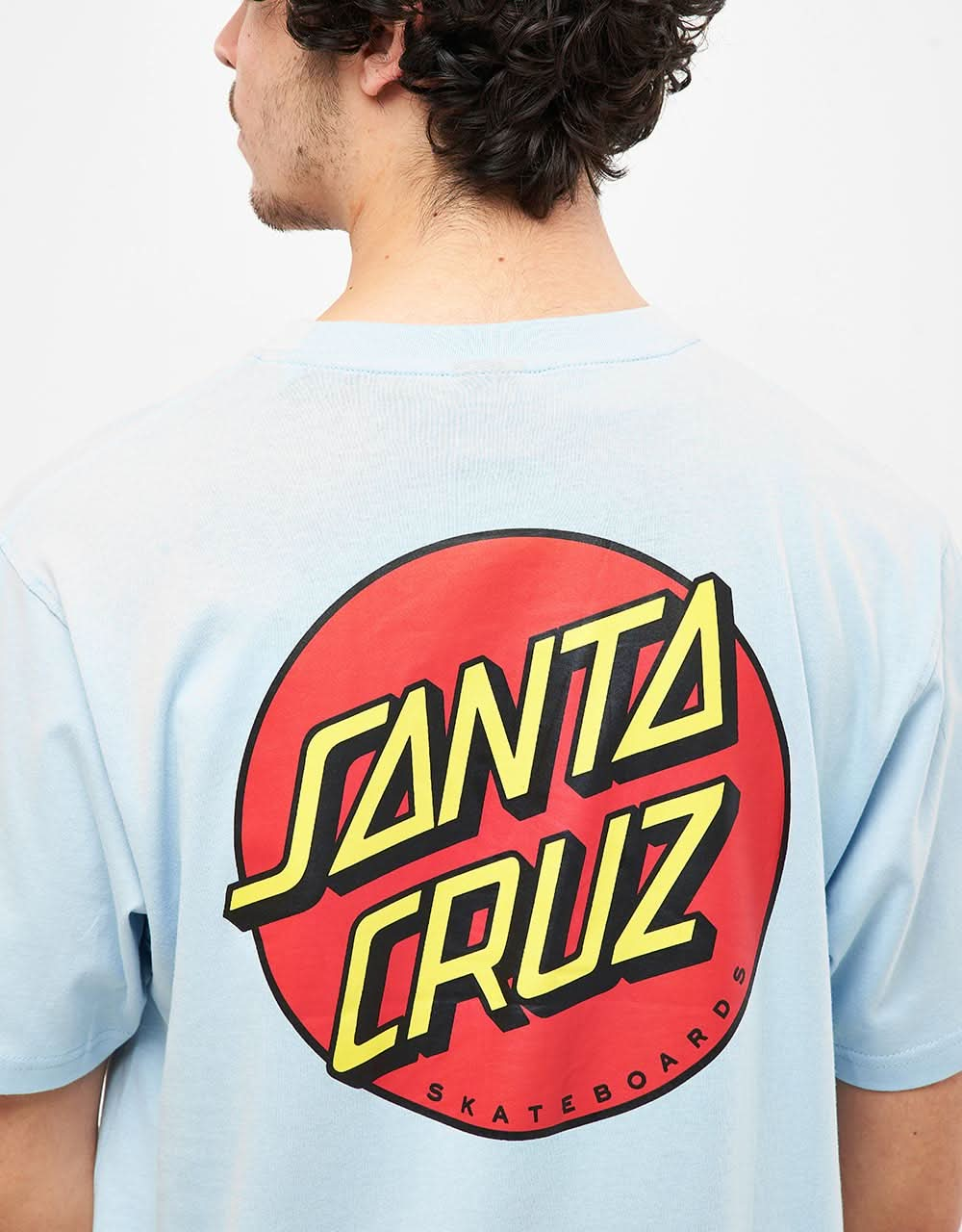 T-shirt Santa Cruz Classic Dot Chest - Blu cielo