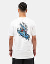 Santa Cruz Melting Hand T-Shirt - White