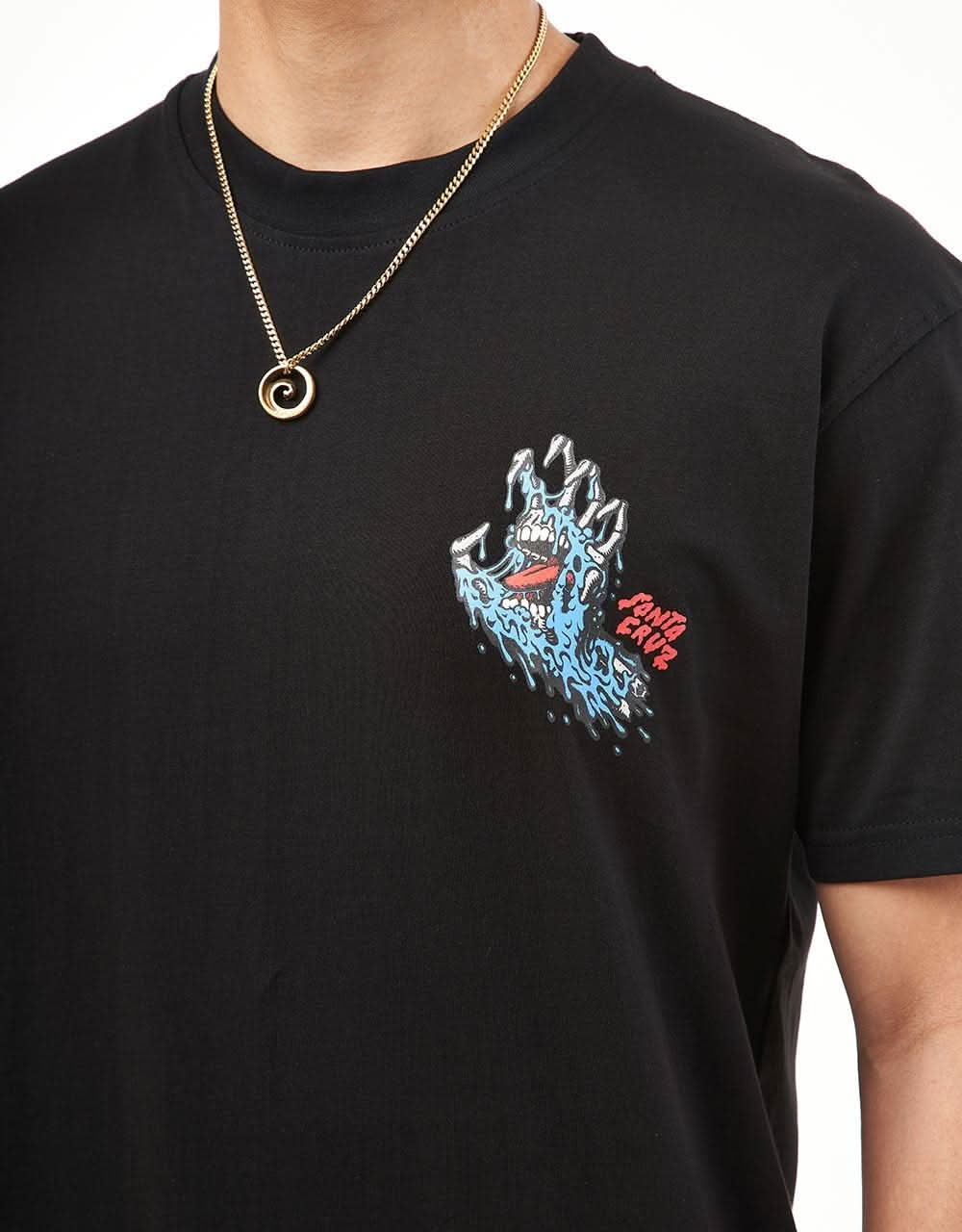 Santa Cruz Melting Hand T-Shirt - Black