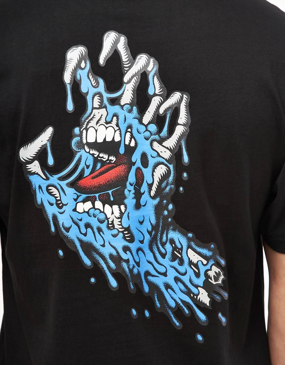 Santa Cruz Melting Hand T-Shirt - Black