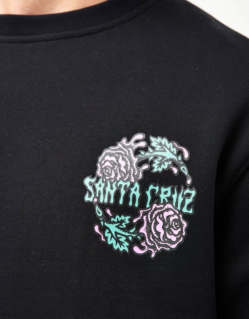 Santa Cruz Dressen Rose Crew Two Crew - Noir