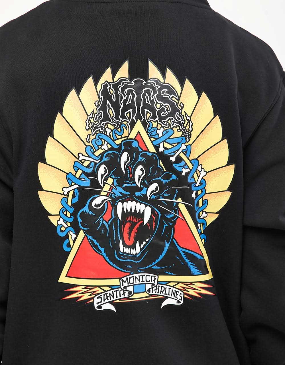 Santa Cruz Natas Screaming Panther Pullover Hoodie - Black