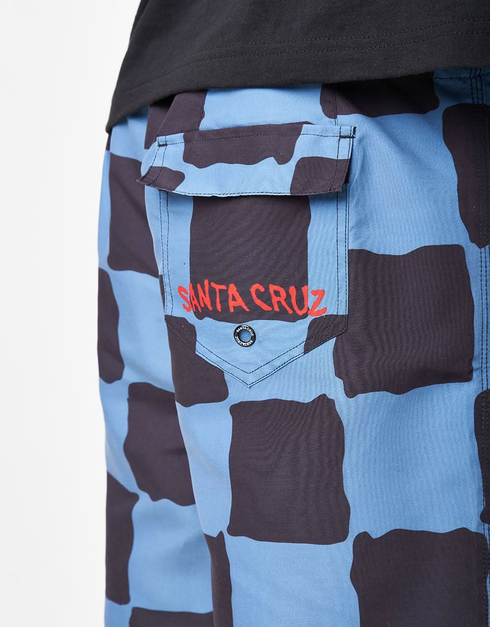 Santa Cruz Screaming Hand Boardshort - Dusty Blue Check