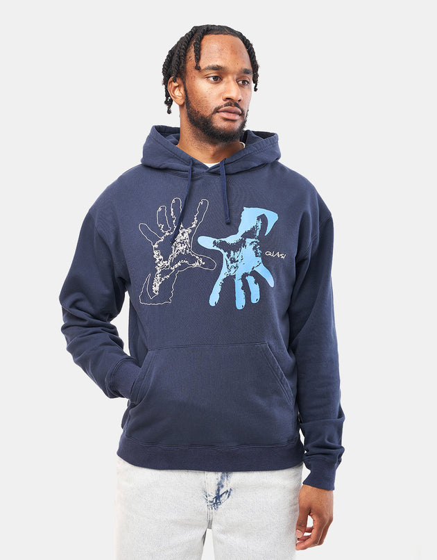 Quasi Reach Pullover Hoodie – Marineblau