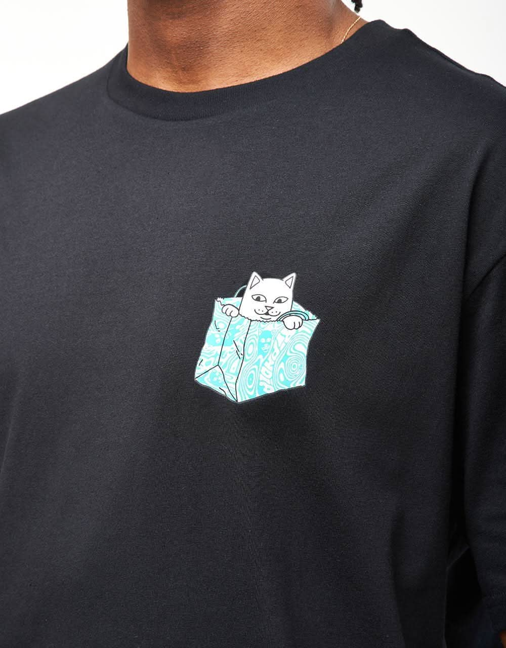 RIPNDIP Bag Of Puss T-Shirt - Black