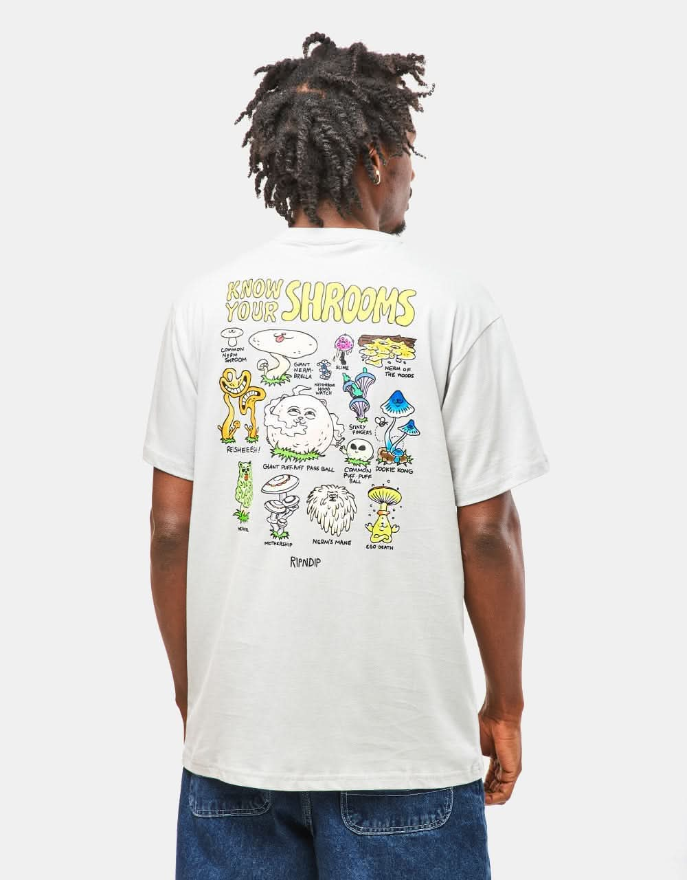 RIPNDIP Know Ur Shrooms T-Shirt - Grey