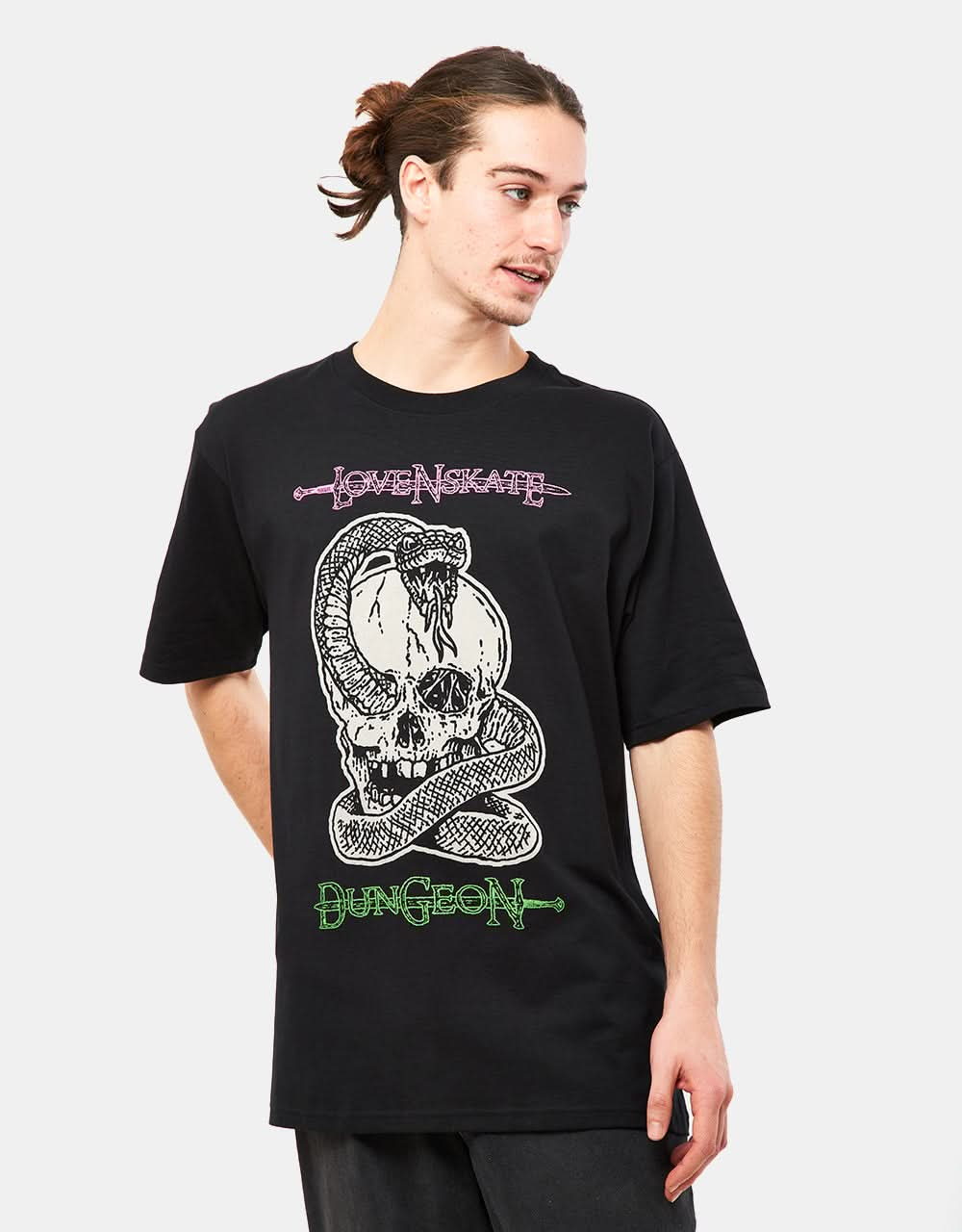 T-shirt Lovenskate x Dungeon - Noir