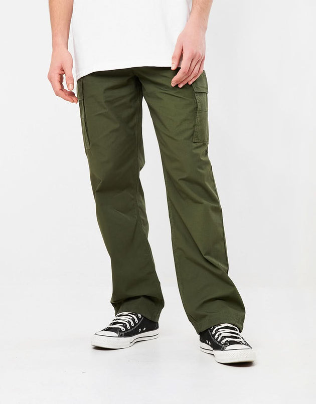 Pantaloni cargo affusolati larghi Volcom Squads - Squadron Green