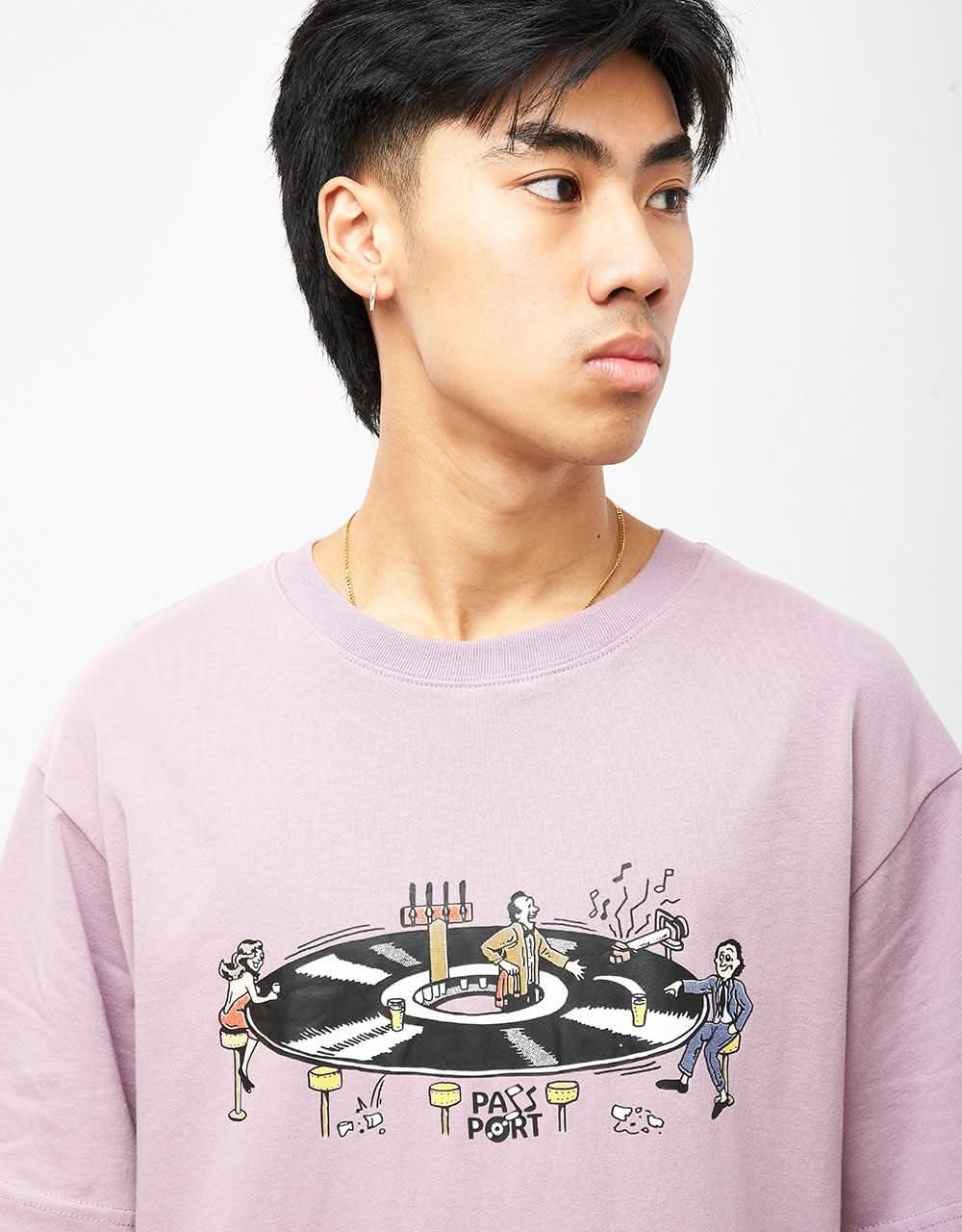 Pass Port Lazy Susan T-Shirt - Dusty Lilac