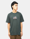 T-shirt Pass Port Master~Sound - Verde acqua scuro