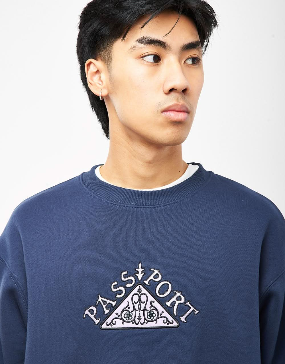 Pass Port Manuscript Sweater - Navy