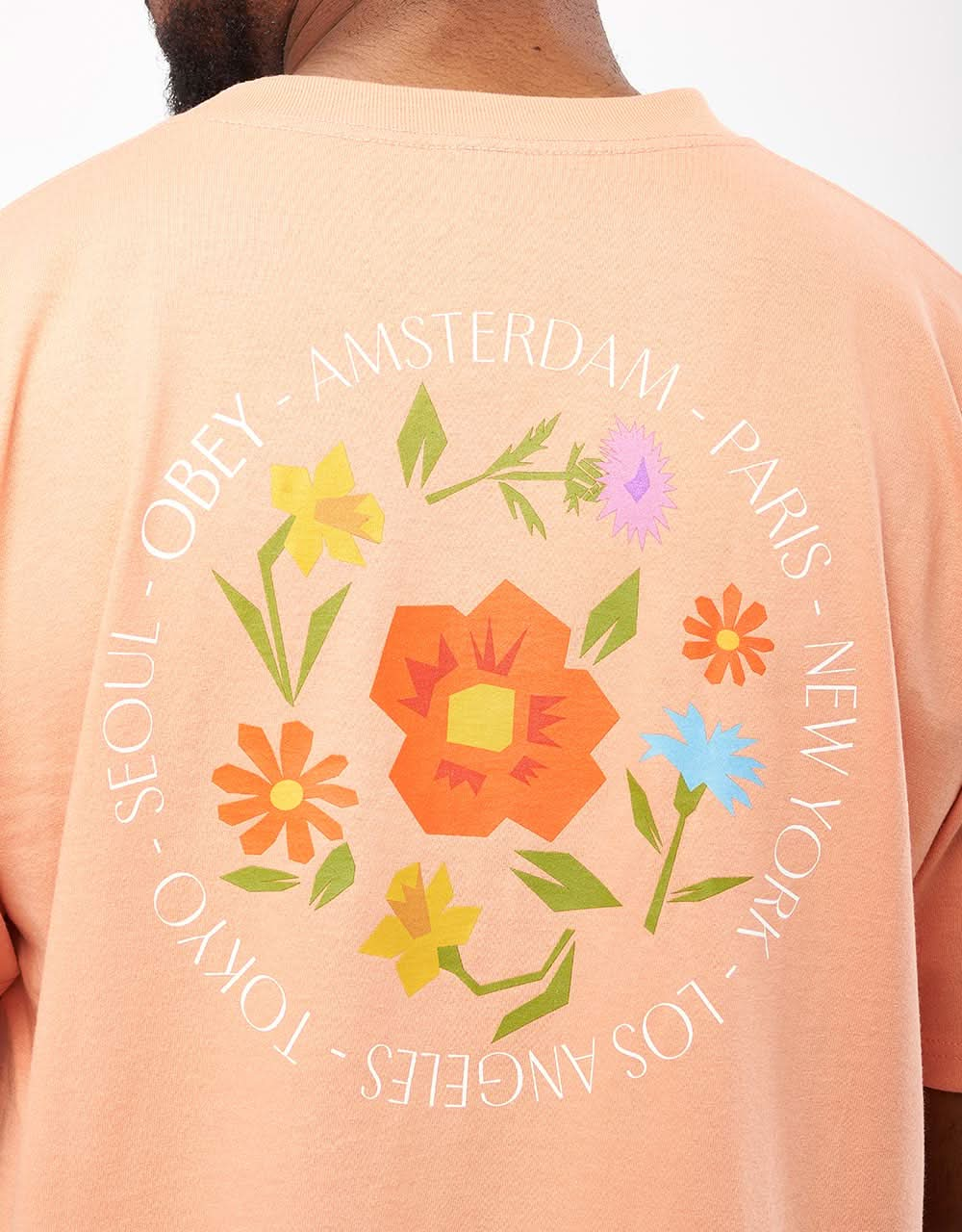 Obey City Flowers T-Shirt - Citrus