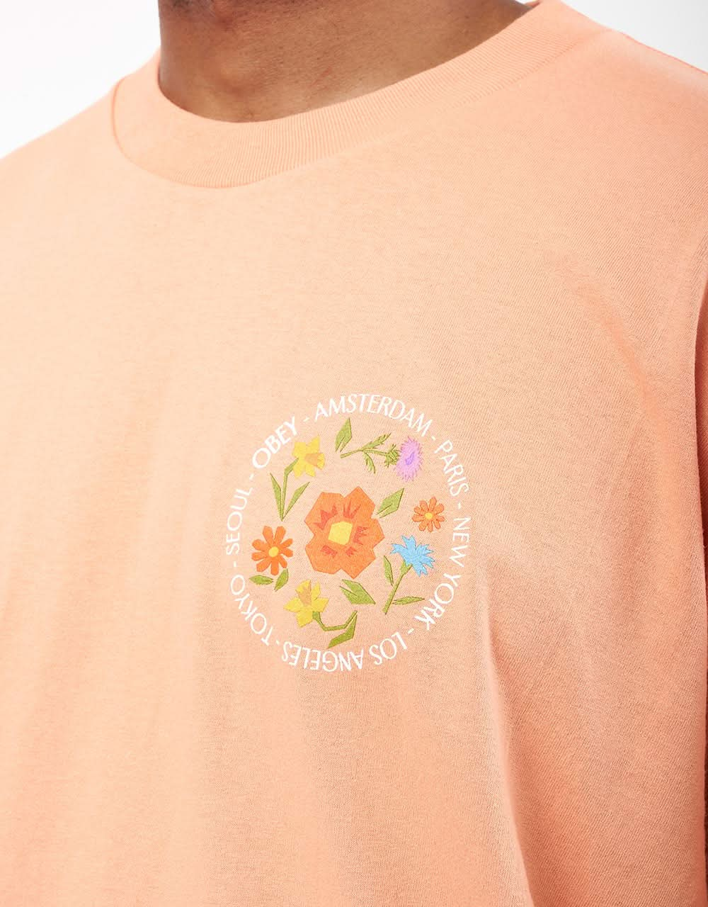 Obey City Flowers T-Shirt - Citrus