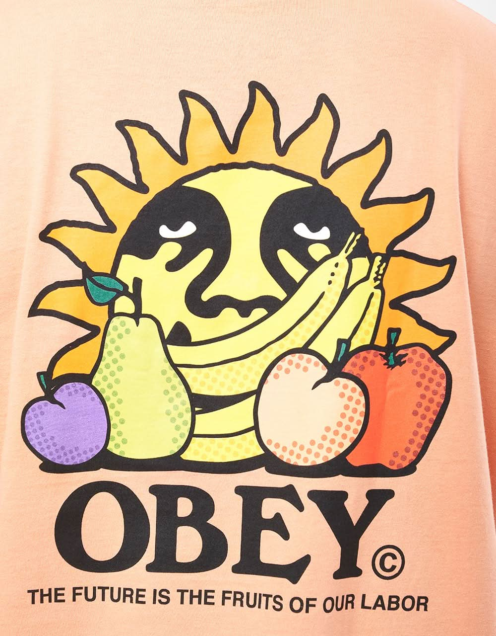 Obey The Future Is The Fruits Of Our Labor T-Shirt - Citrus