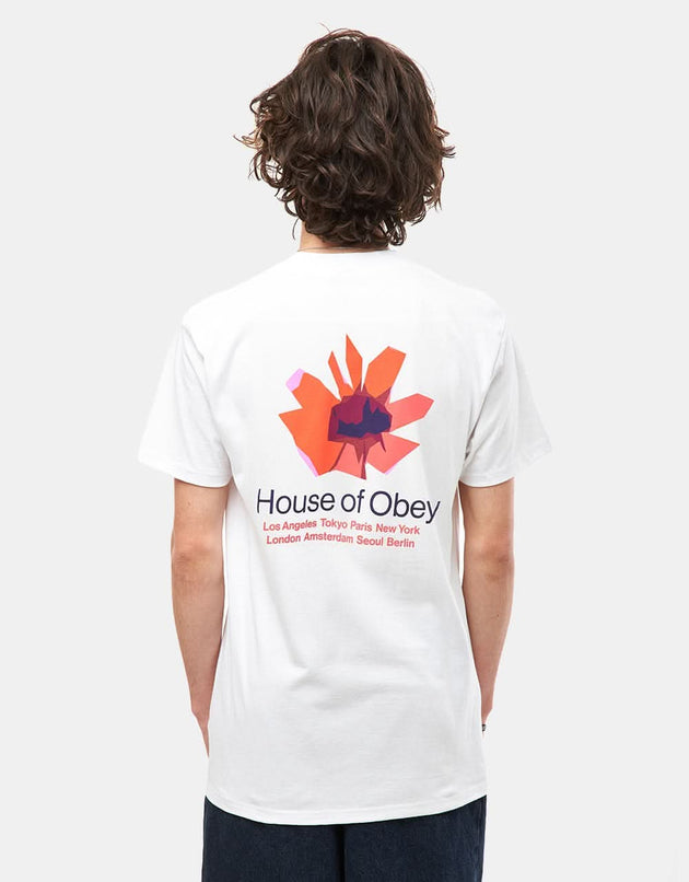 Obey House Of Floral T-Shirt - White