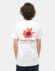 Obey Camiseta House Of Floral - Blanco