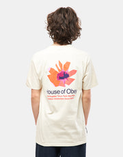 T-shirt Obey House Of Floral - Crema