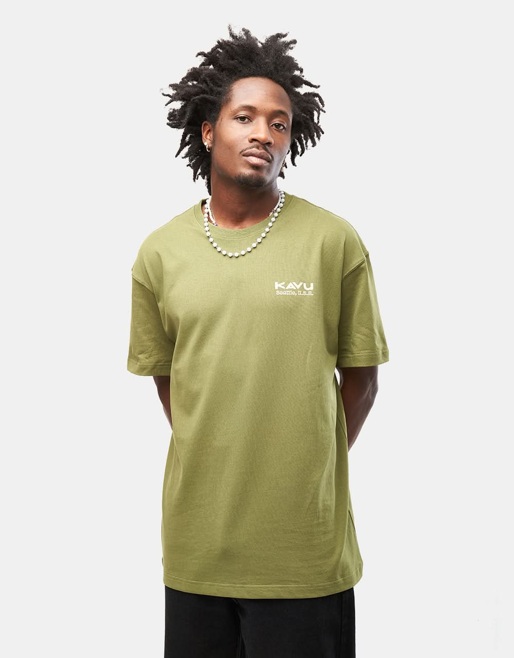 T-shirt Kavu Botanical Society - Mousse verte