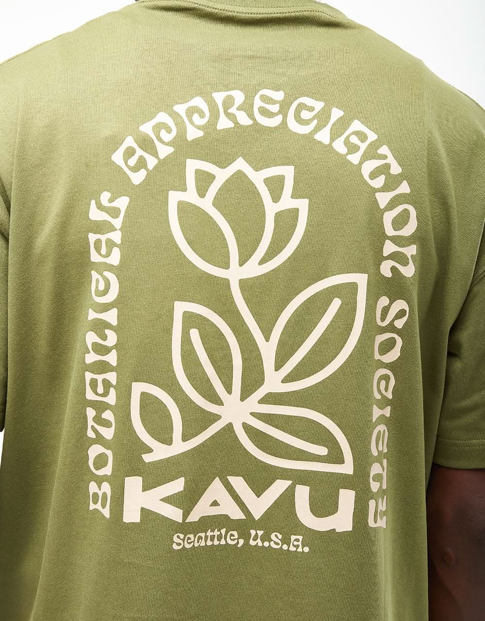 T-shirt Kavu Botanical Society - Mousse verte