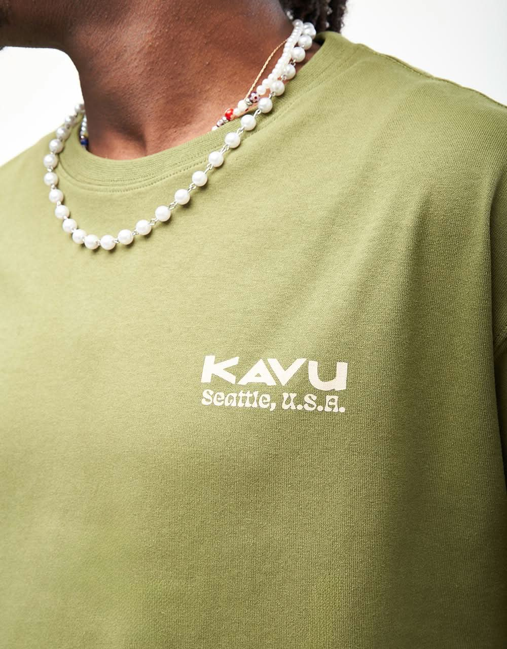 Kavu Botanical Society T-Shirt – Grünes Moos