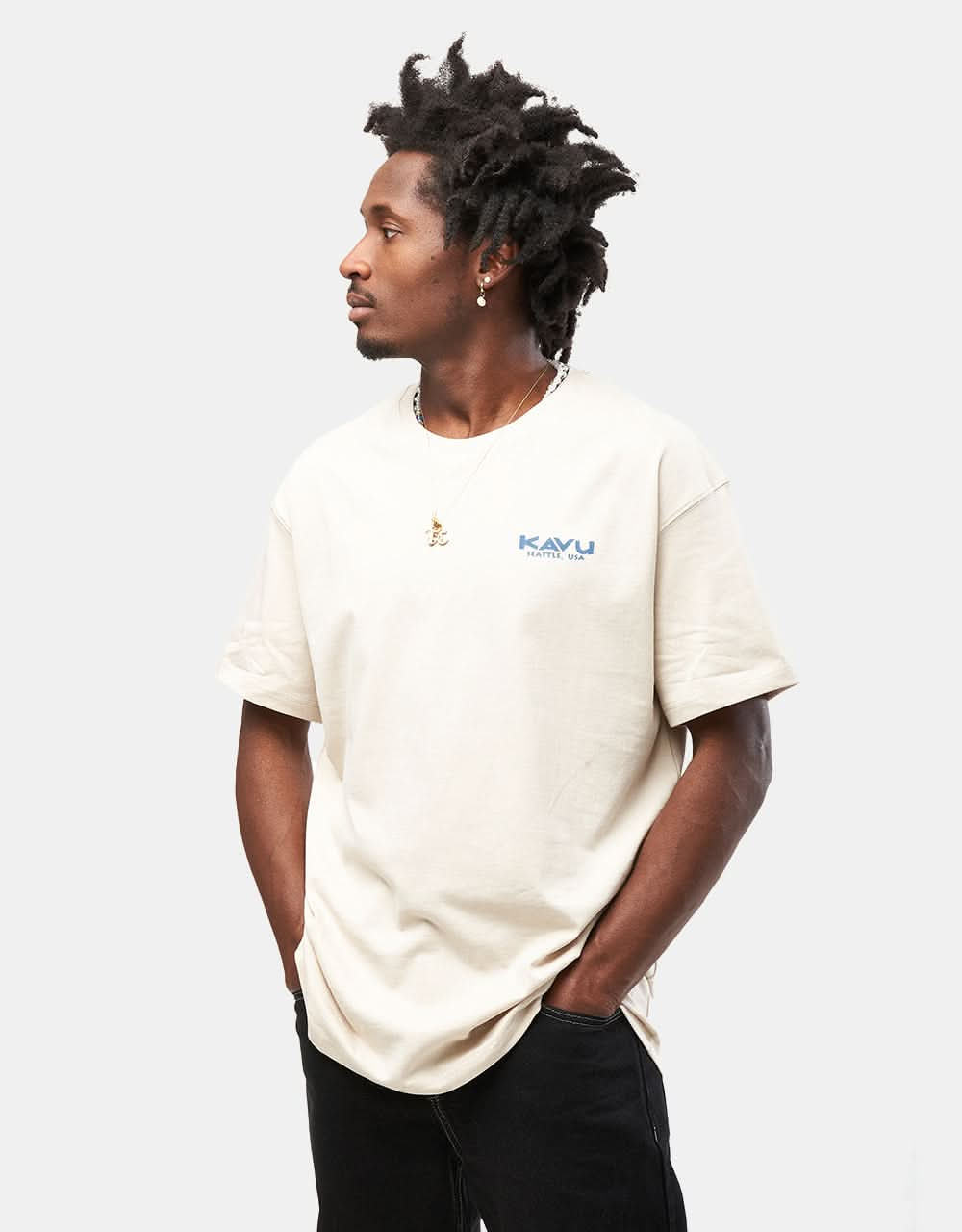 Kavu Chalk Marks Tee T-Shirt - Oatmeal