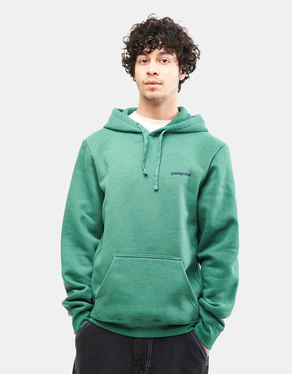 Patagonia Boardshort Logo Uprisal Pullover Hoodie - Gather Green