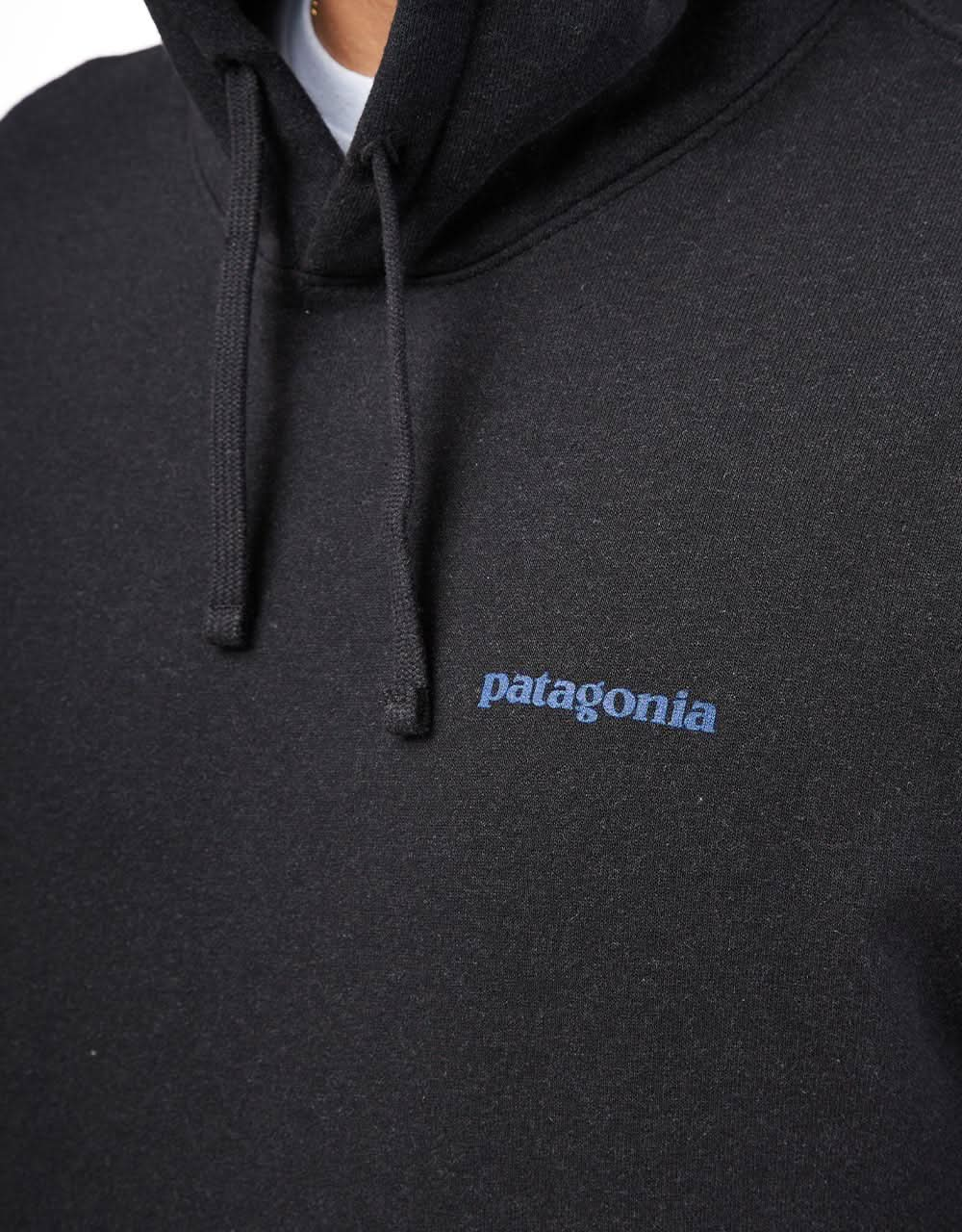 Patagonia Boardshort Logo Uprisal Pullover Hoodie - Tintenschwarz