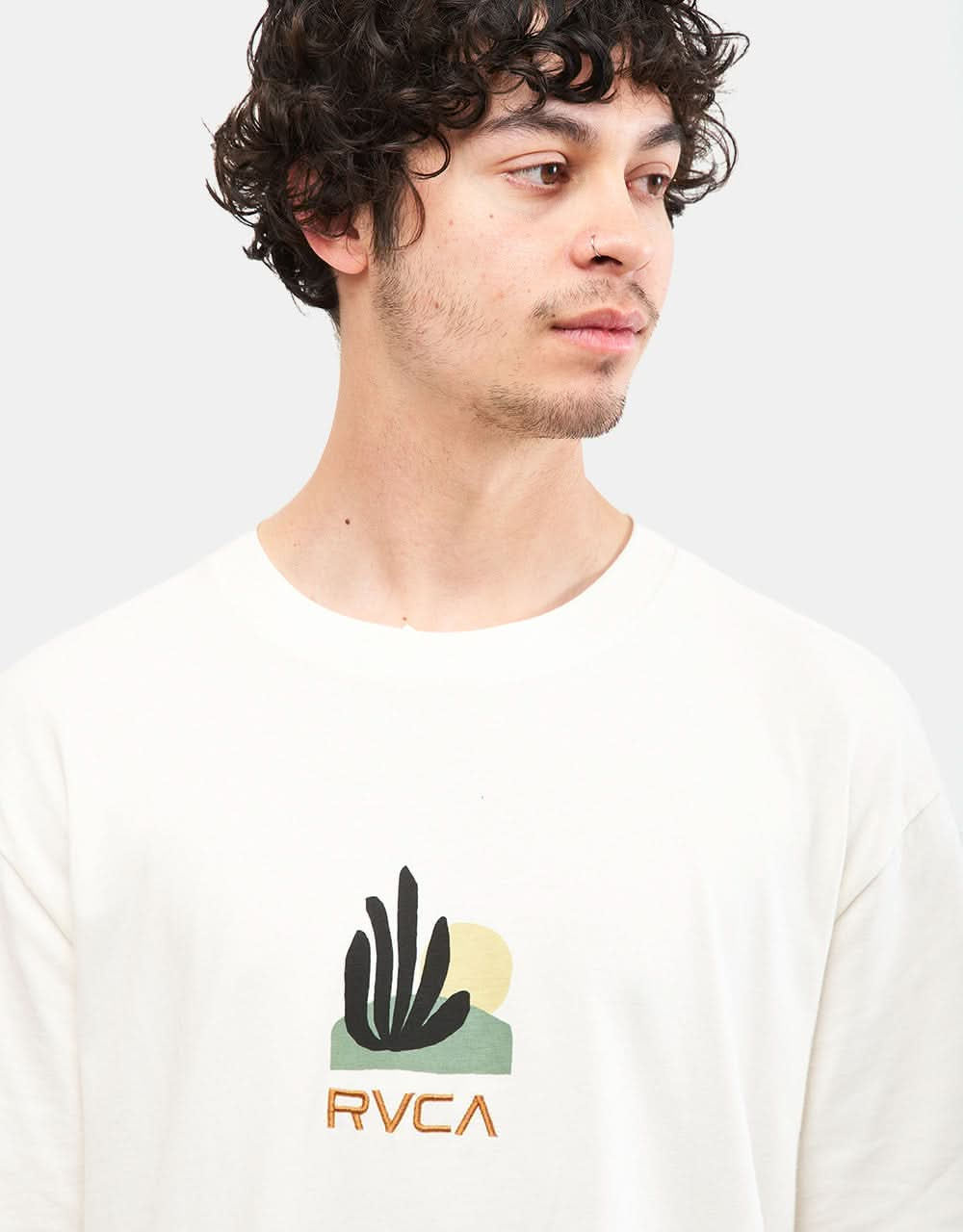 RVCA Paper Cuts T-Shirt - Antique White