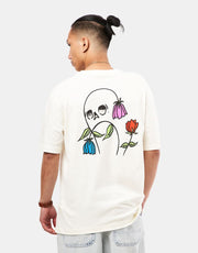 RVCA Flower Skull T-Shirt - Antique White