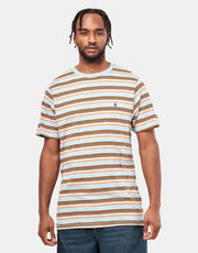 Volcom Commixt Crew Striped T-Shirt - Celestial Blue