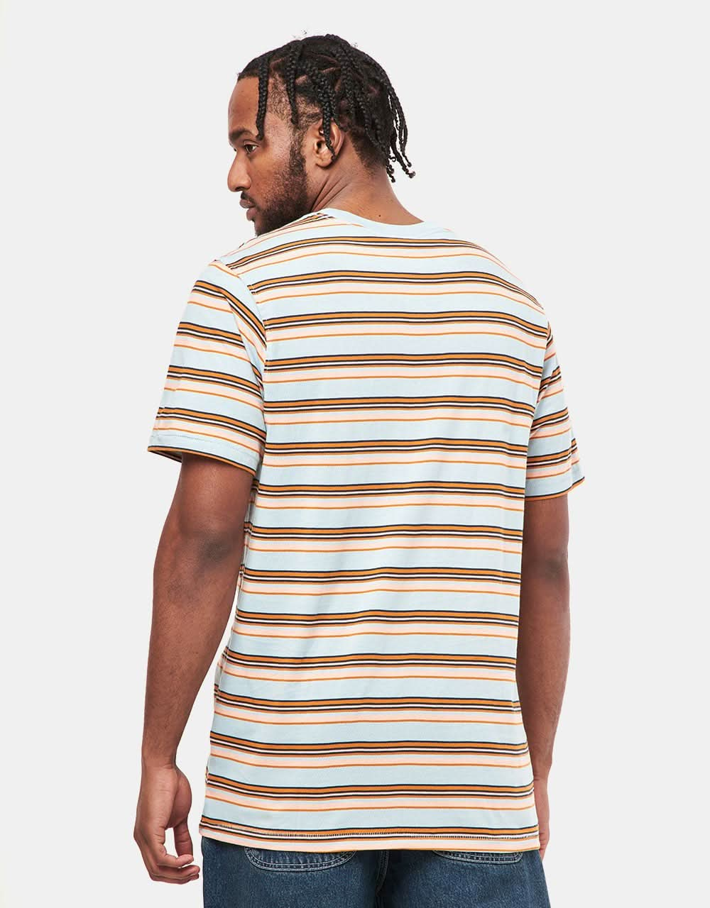 Volcom Commixt Crew Striped T-Shirt - Celestial Blue