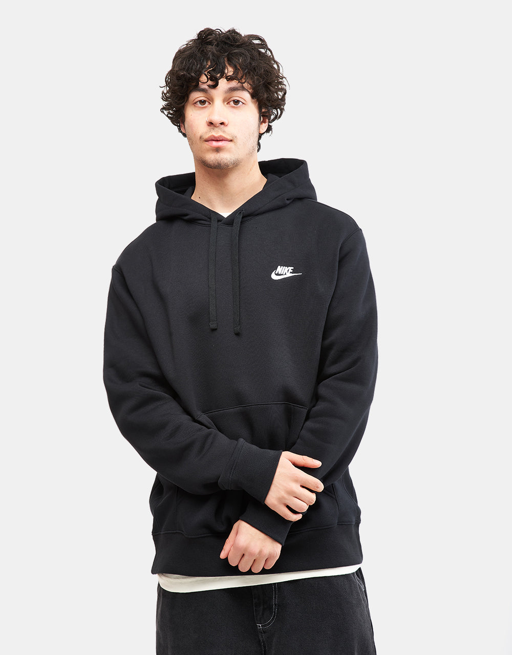 Mikina Nike Club Pullover - černo/bílá