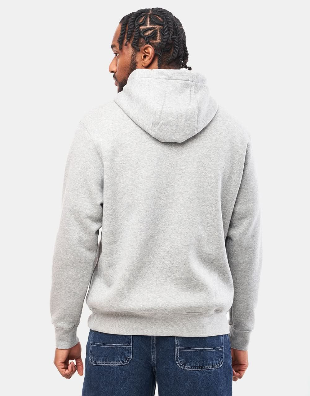 Nike Club Pullover Hoodie – Dark Heather Grey Heather/Weiß