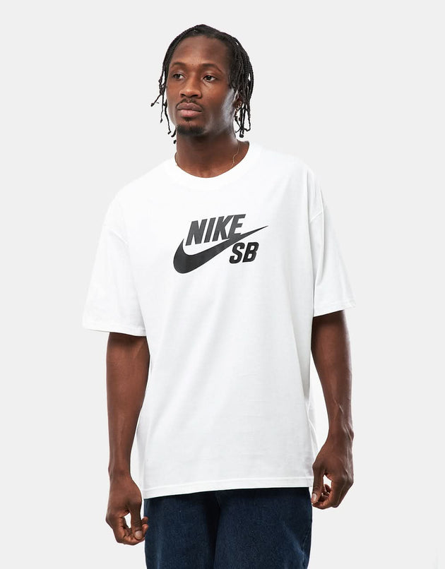 T-shirt Nike SB Central Logo - Blanc/Noir