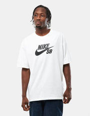 Nike SB Central Logo T-Shirt – Weiß/Schwarz