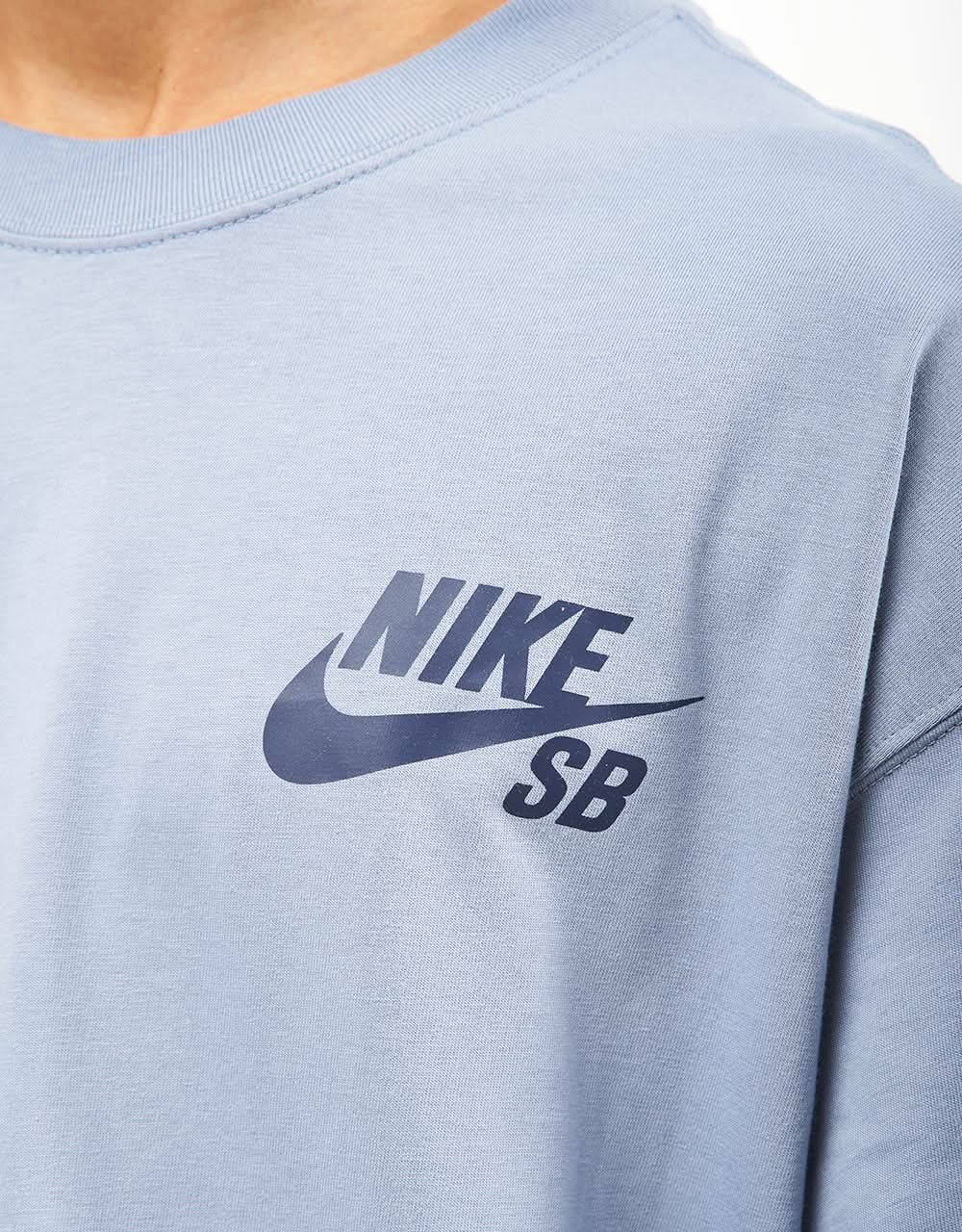 T-shirt con logo Nike SB - Ardesia cenere