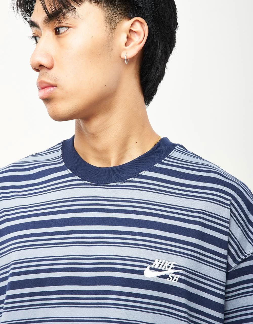 Nike SB Striped T-Shirt - Ashen Slate