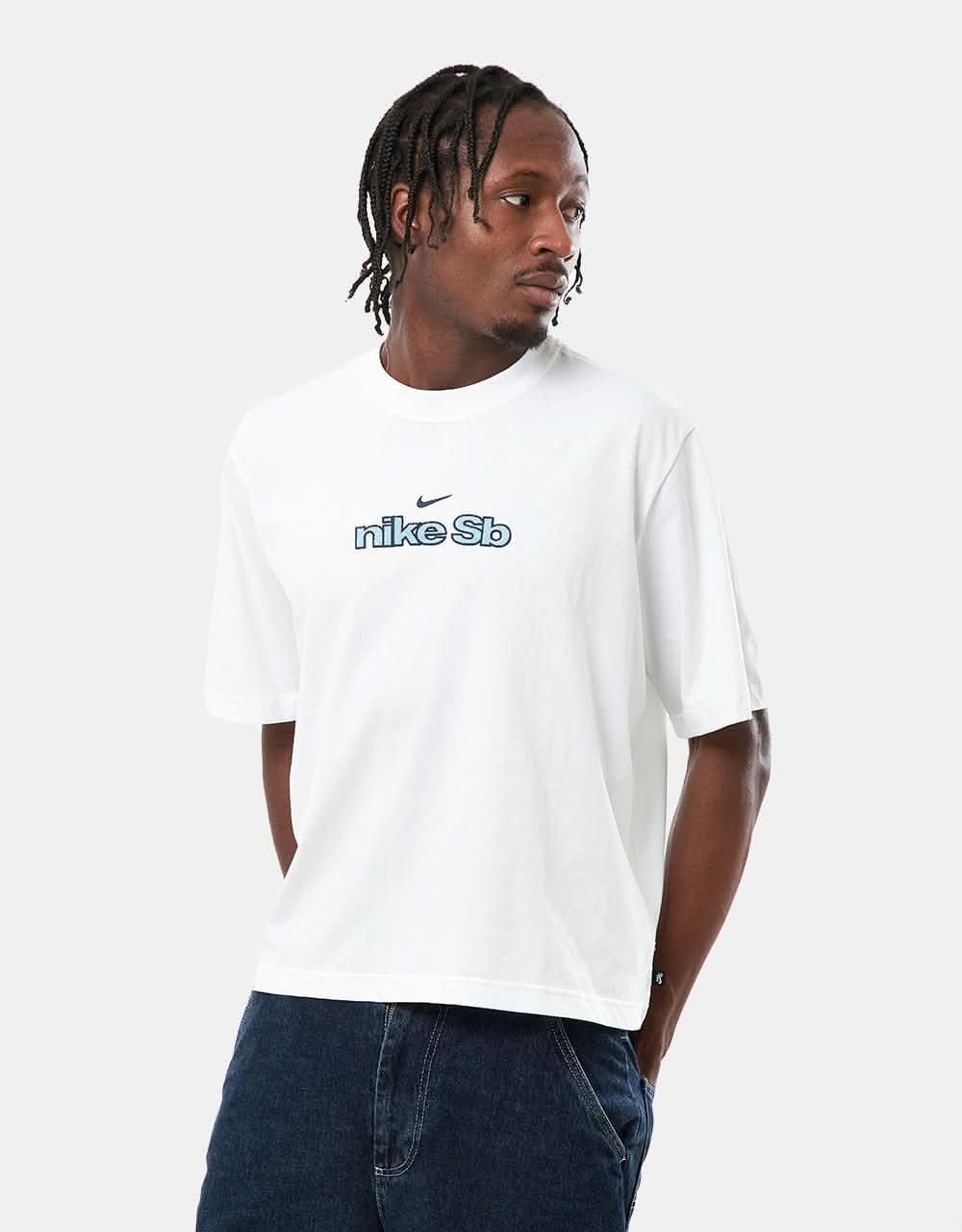 Nike SB Boxy Logo T-Shirt - White