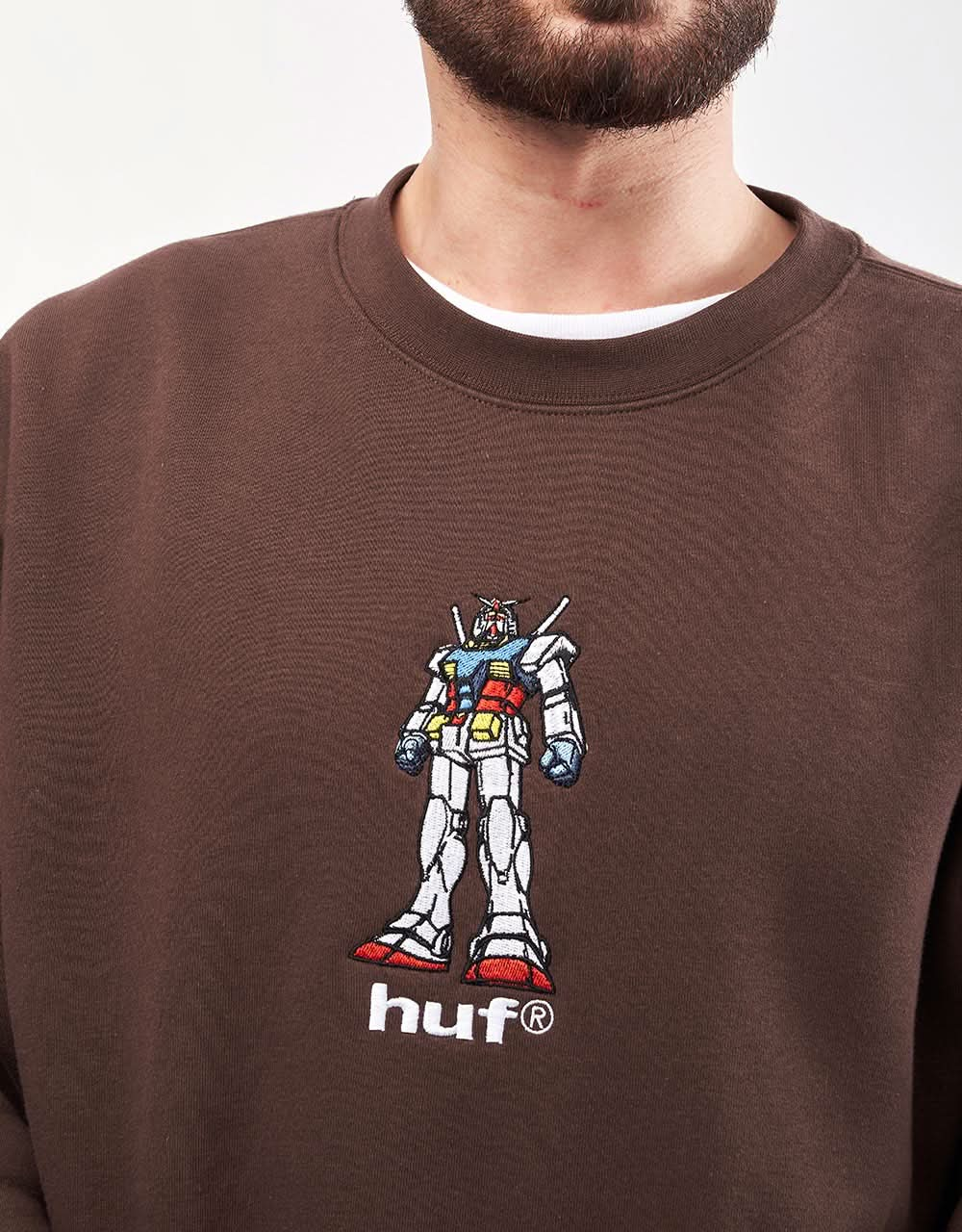 Girocollo ESCLUSIVO HUF x Mobile Suit Gundam '79 - Cioccolato