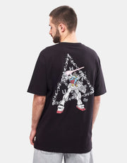 HUF x Mobile Suit Gundam Triple Triangle EXKLUSIVES T-Shirt – Schwarz