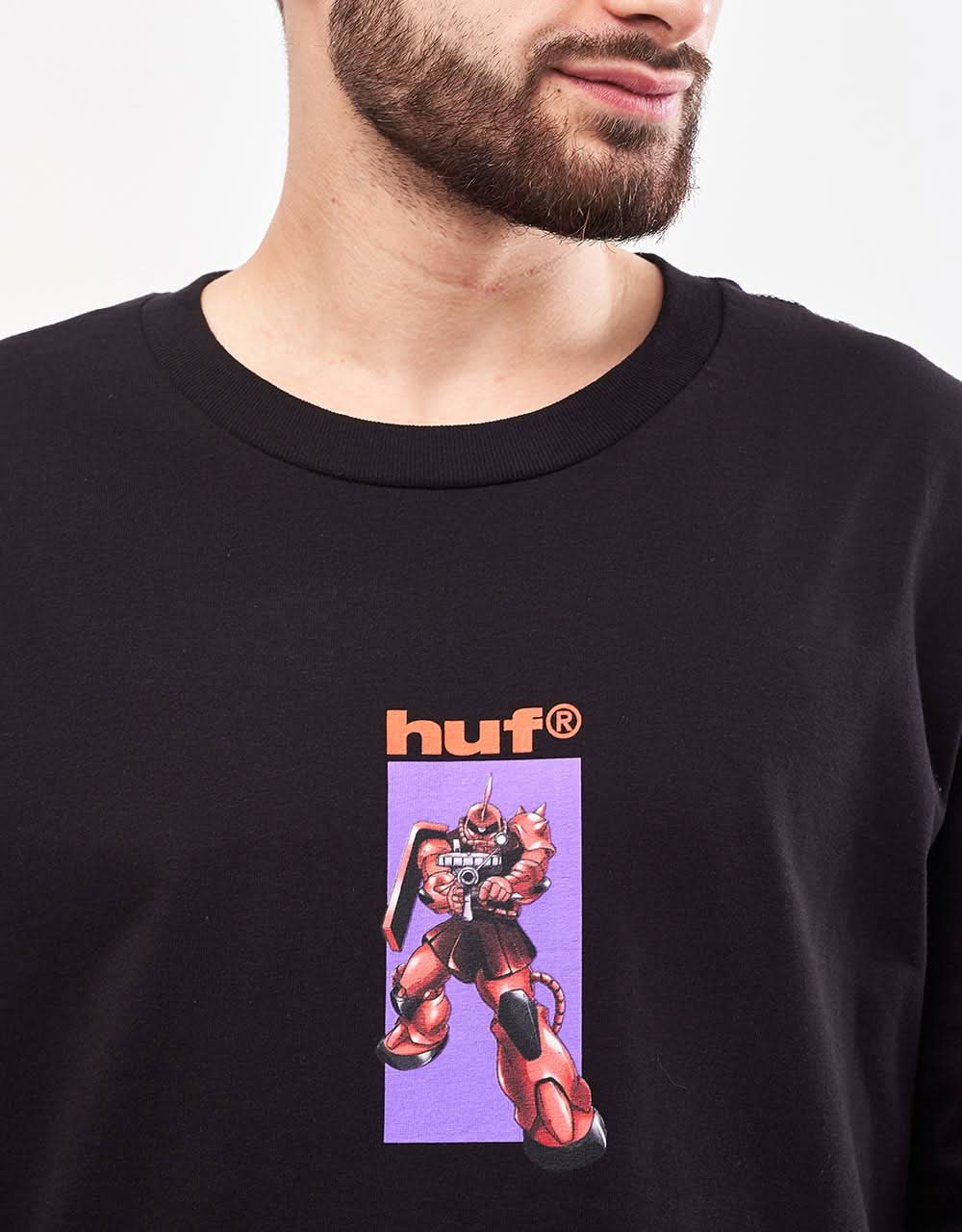 HUF x Mobile Suit Gundam Chars Zaku EXKLUSIVES T-Shirt – Schwarz