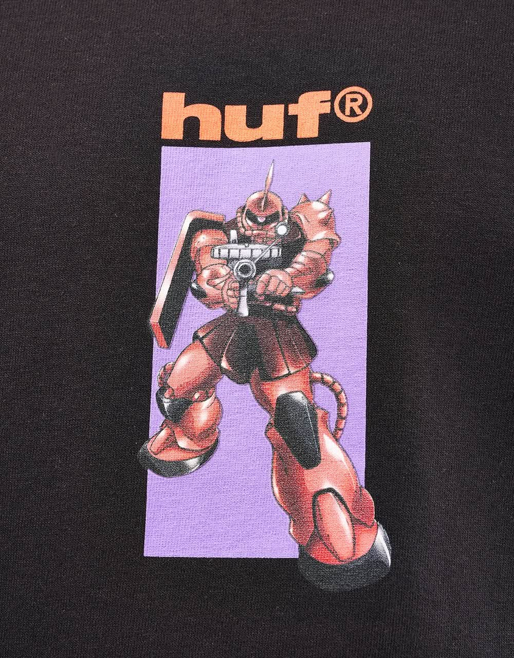 HUF x Mobile Suit Gundam Chars Zaku EXKLUSIVES T-Shirt – Schwarz