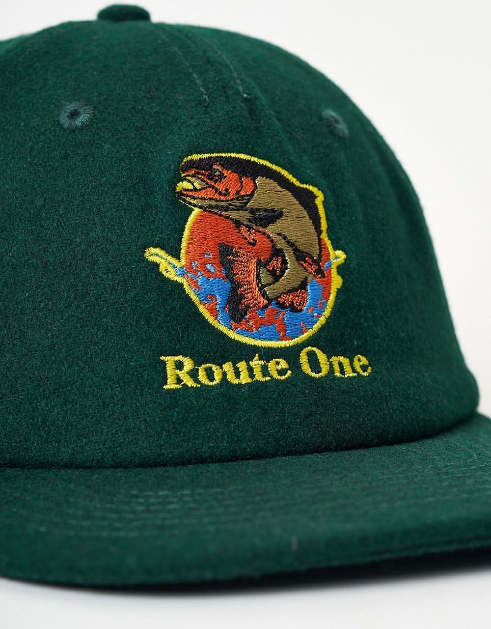 Route One Fresh Catch Melton Cap-Forest Green