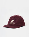 Route One Bear Melton Cap-Burgundy