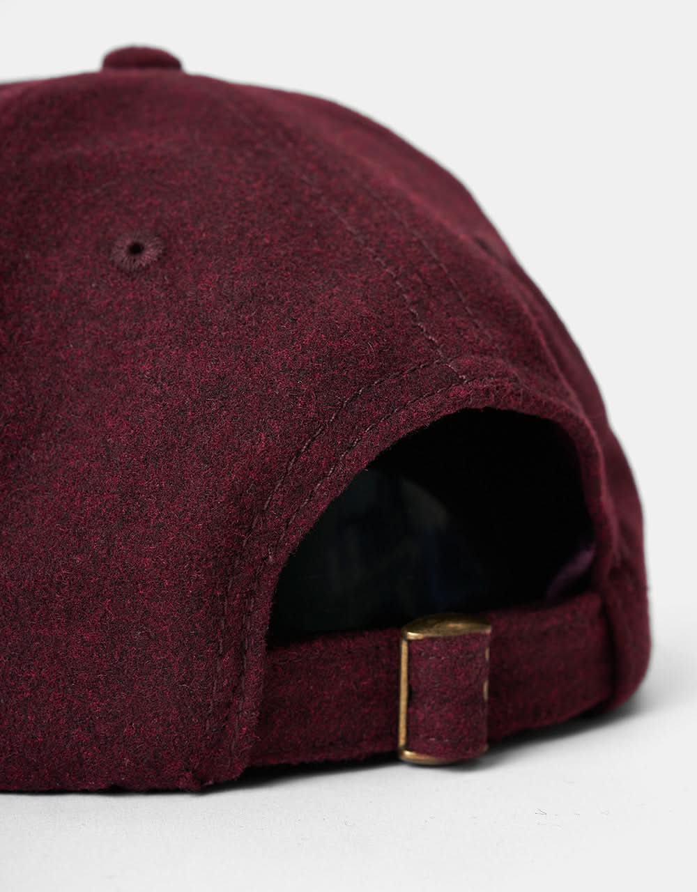 Route One Bear Melton Cap-Burgundy