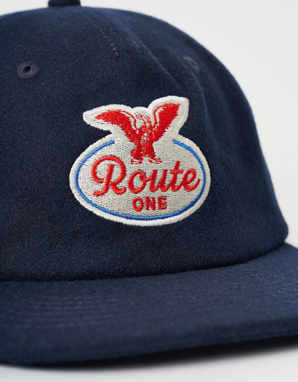 Route One Reagle Melton Cap-Navy