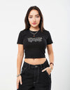 RIPNDIP Womens Angels Baby Tee  - Black